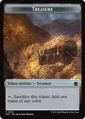 Dragon (0009) // Treasure Double-Sided Token [Foundations Commander Tokens] | Empire Gaming NC