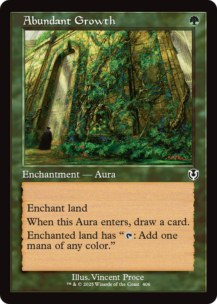 Abundant Growth (Retro Frame) [Innistrad Remastered] | Empire Gaming NC