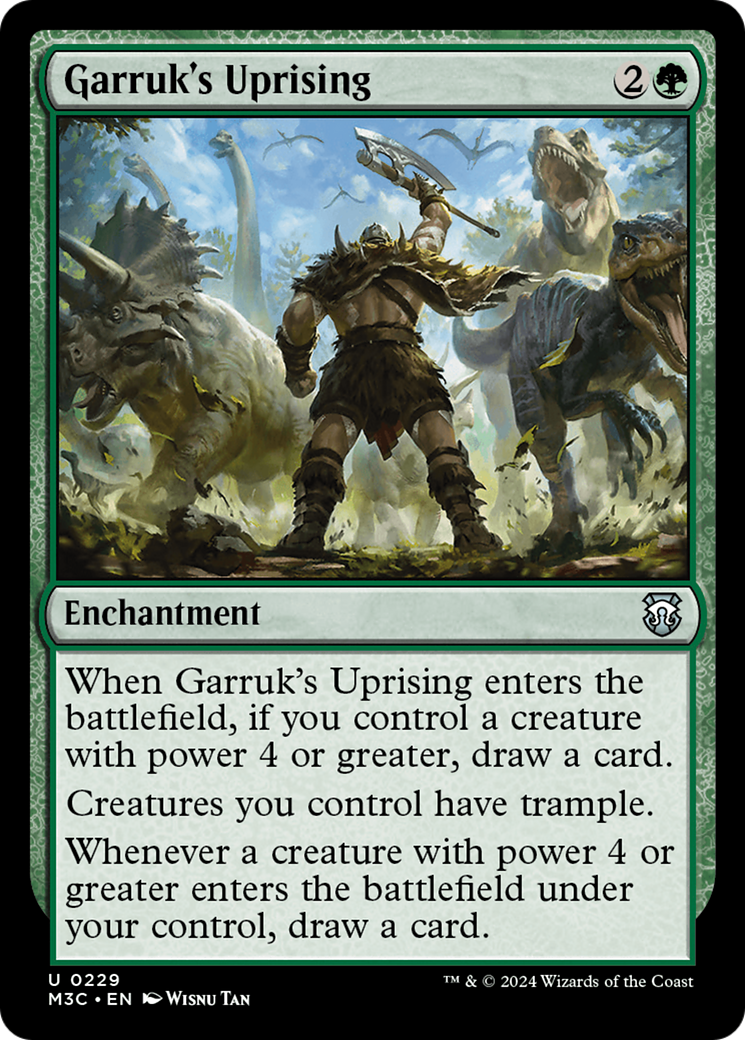 Garruk's Uprising (Ripple Foil) [Modern Horizons 3 Commander] | Empire Gaming NC