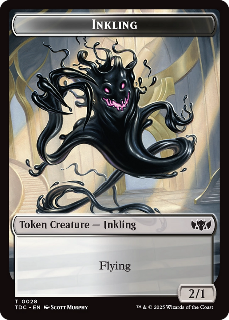 Inkling // Bird Double-Sided Token [Tarkir: Dragonstorm Commander Tokens] | Empire Gaming NC