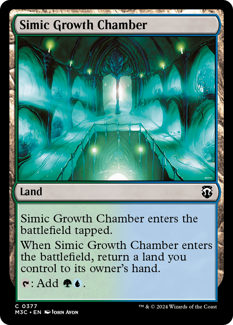 Simic Growth Chamber (Ripple Foil) [Modern Horizons 3 Commander] | Empire Gaming NC