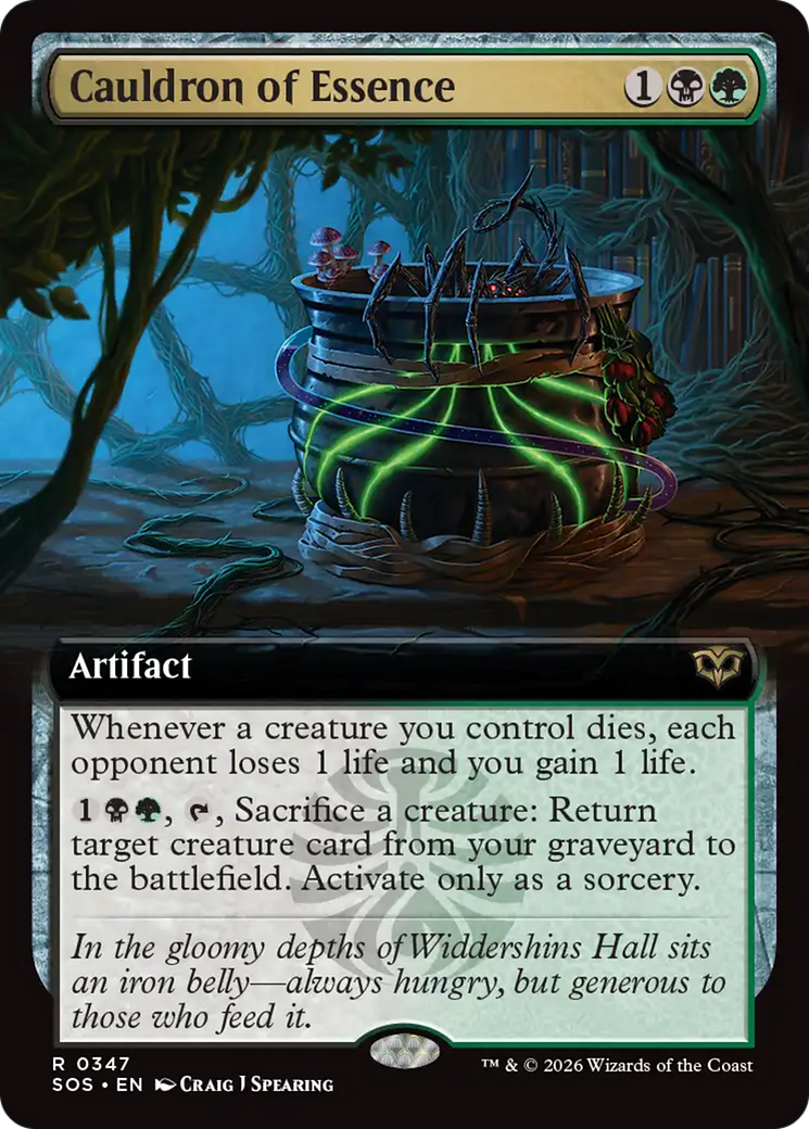 Cauldron of Essence (Extended Art) [Secrets of Strixhaven] | Empire Gaming NC