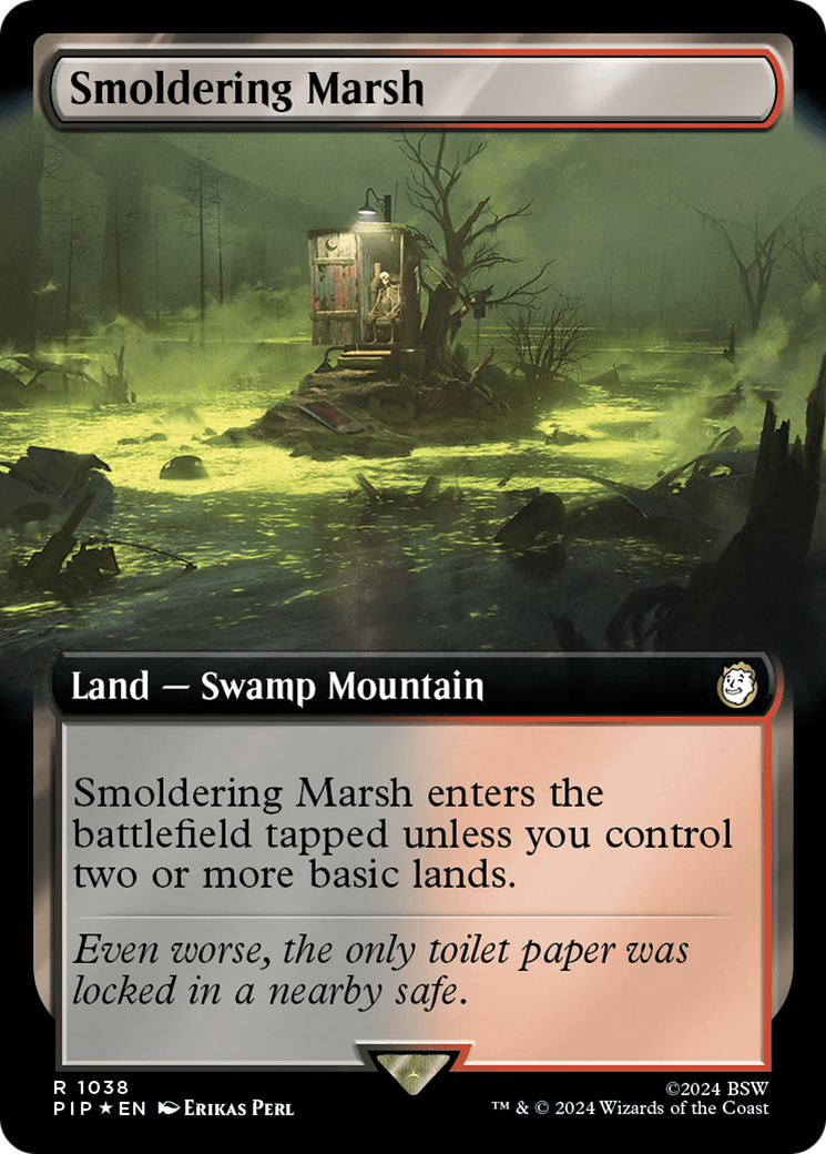 Smoldering Marsh (Extended Art) (Surge Foil) [Fallout] | Empire Gaming NC