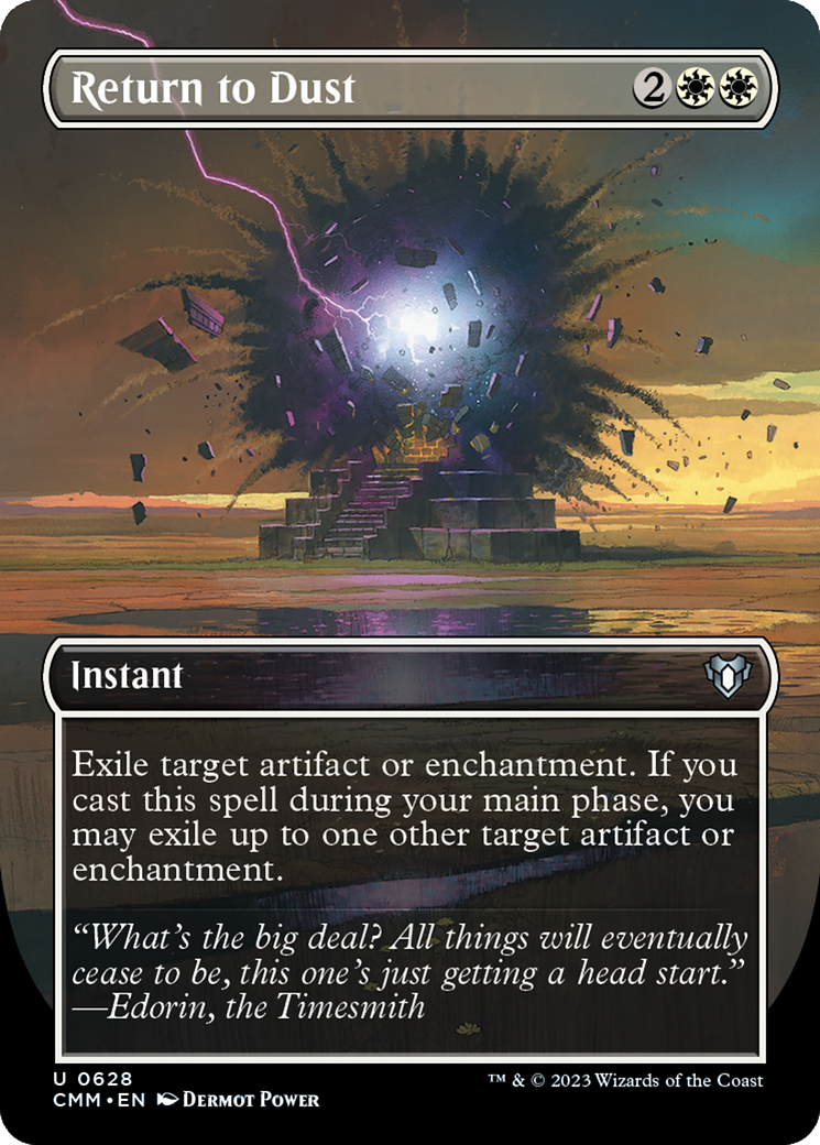 Return to Dust (Borderless Alternate Art) [Commander Masters] | Empire Gaming NC