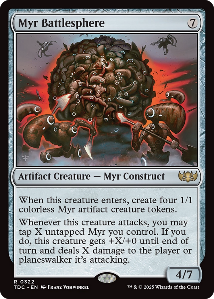 Myr Battlesphere [Tarkir: Dragonstorm Commander] | Empire Gaming NC