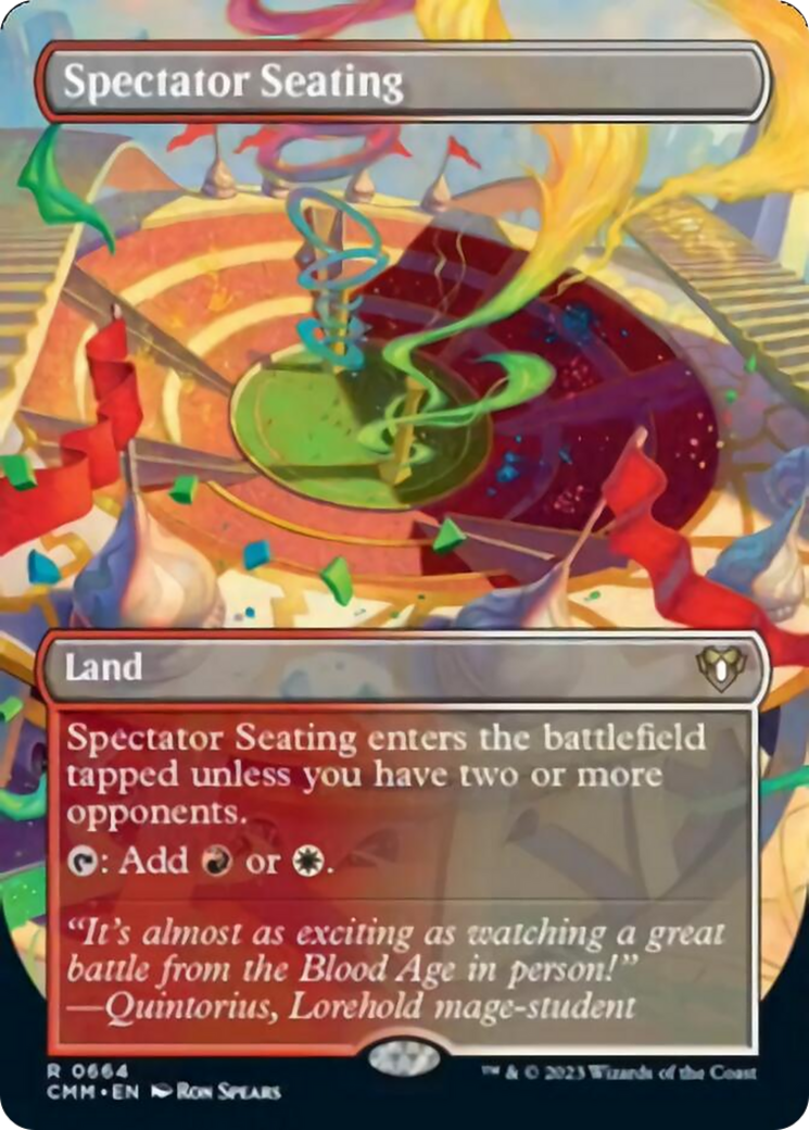 Spectator Seating (Borderless Alternate Art) [Commander Masters] | Empire Gaming NC