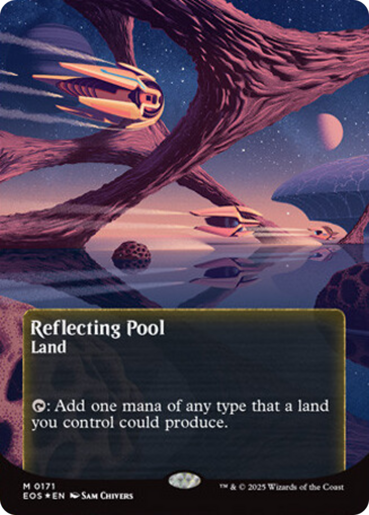 Reflecting Pool (0171) (Borderless) (Galaxy Foil) [Edge of Eternities: Stellar Sights] | Empire Gaming NC