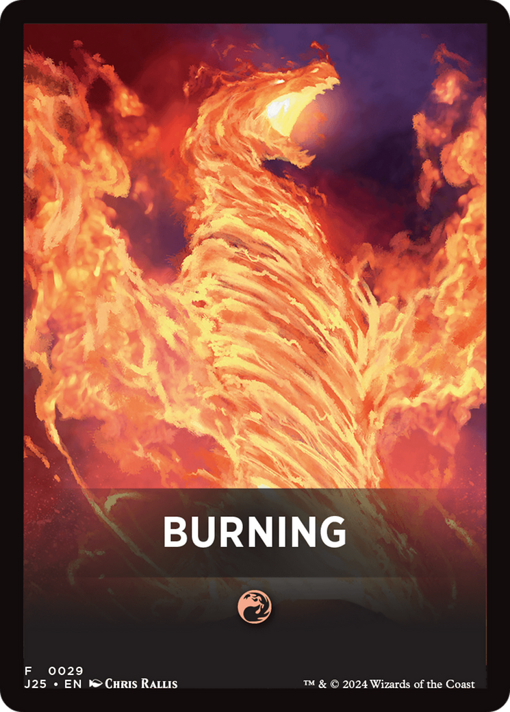 Burning Theme Card [Foundations Jumpstart Front Cards] | Empire Gaming NC