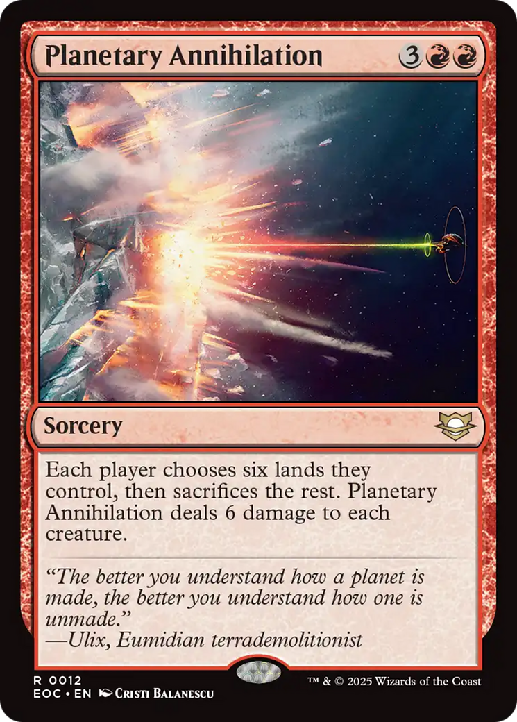 Planetary Annihilation [Edge of Eternities Commander] | Empire Gaming NC