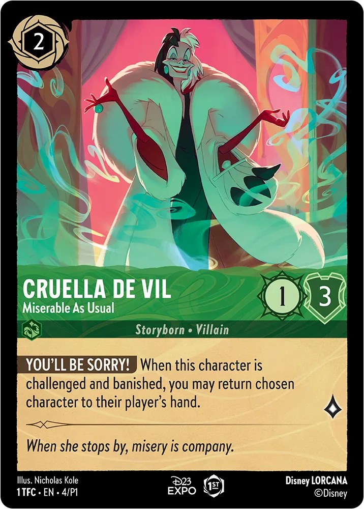 Cruella de Vil (4) [D23 Promos] | Empire Gaming NC