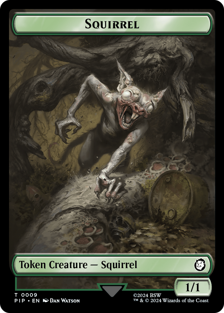 Junk // Squirrel Double-Sided Token [Fallout Tokens] | Empire Gaming NC