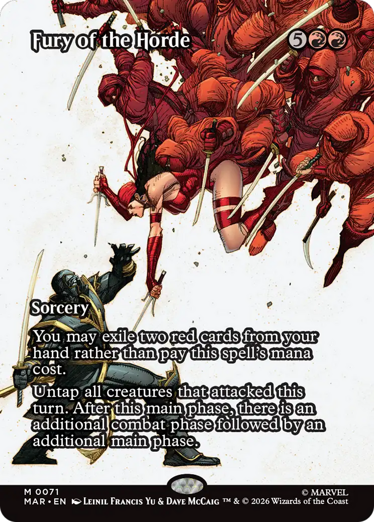 Fury of the Horde (Borderless) [Marvel Universe: Eternal-Legal] | Empire Gaming NC