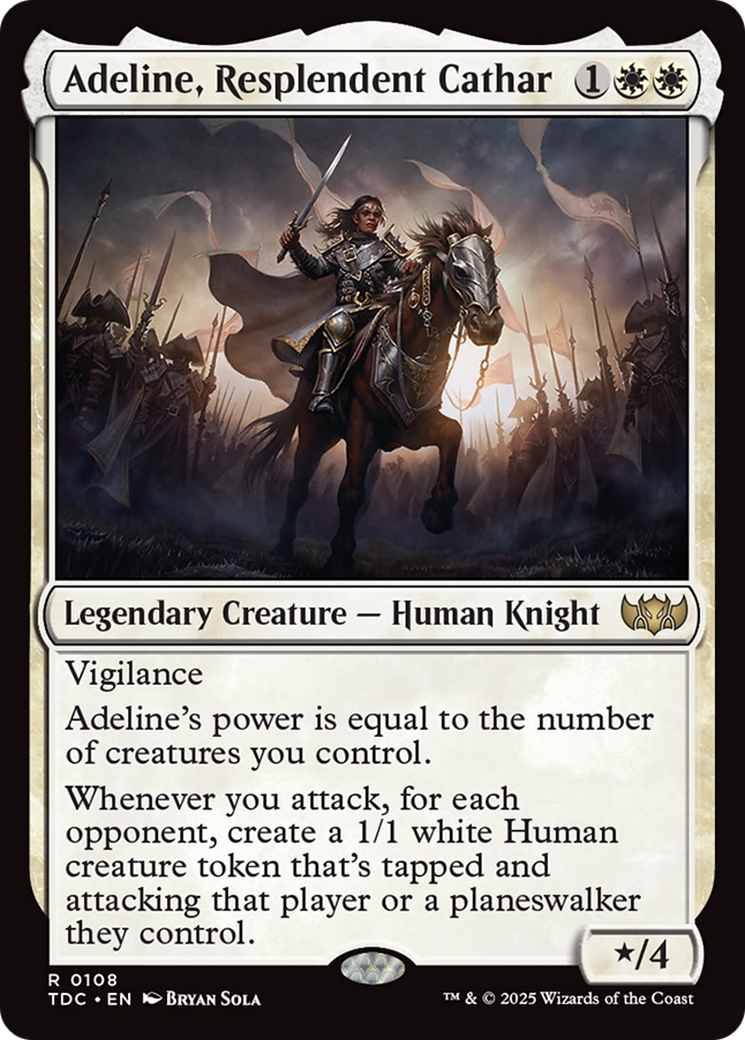 Adeline, Resplendent Cathar [Tarkir: Dragonstorm Commander] | Empire Gaming NC