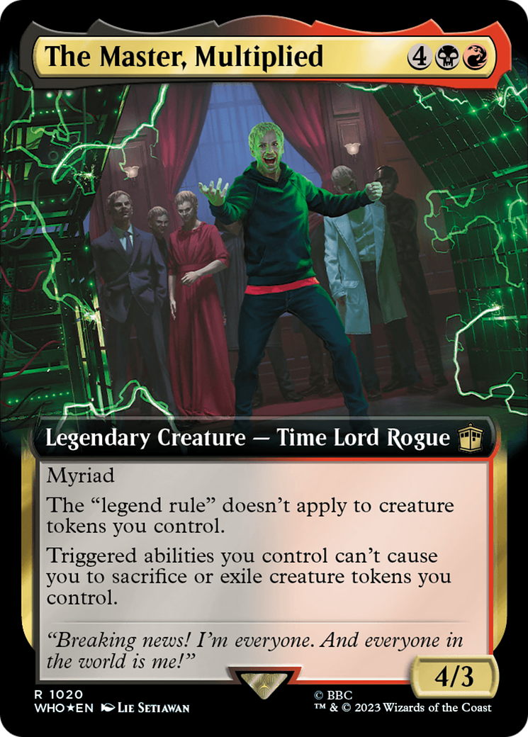 The Master, Multiplied (Extended Art) (Surge Foil) [Doctor Who] | Empire Gaming NC