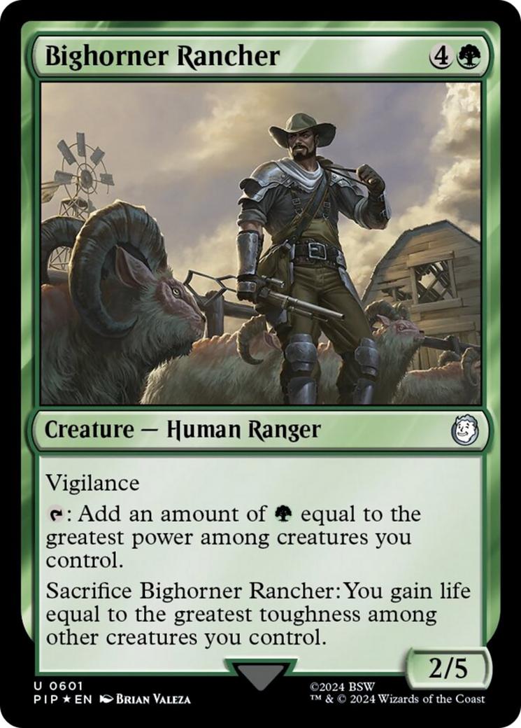 Bighorner Rancher (Surge Foil) [Fallout] | Empire Gaming NC