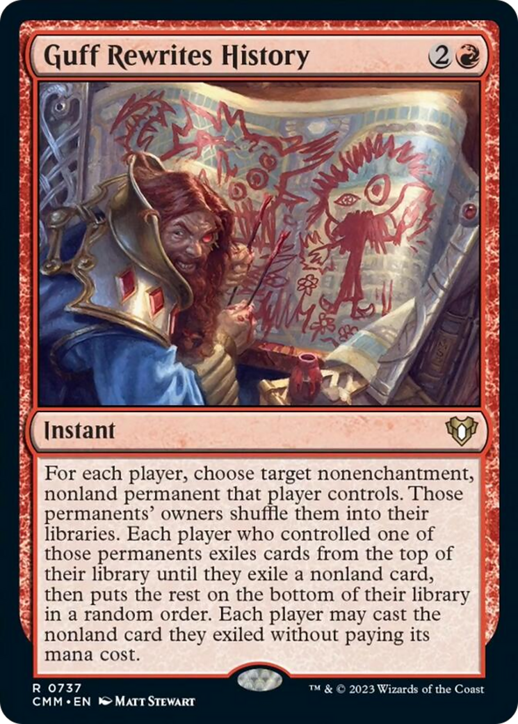 Guff Rewrites History [Commander Masters] | Empire Gaming NC