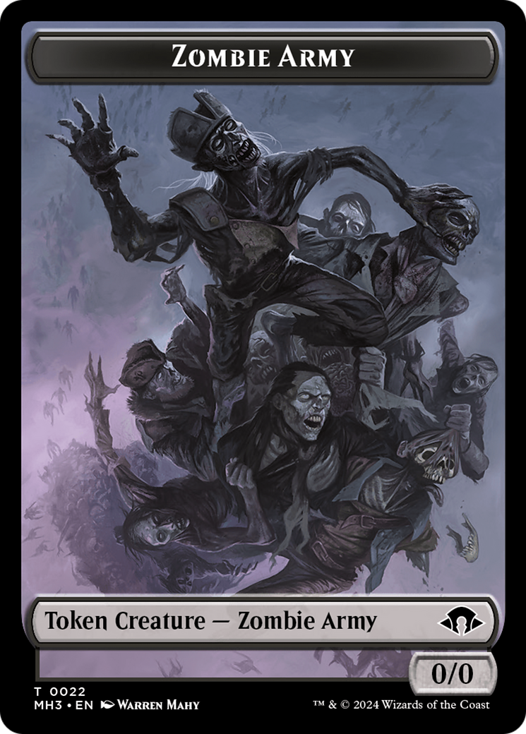 Zombie Army Token [Modern Horizons 3 Tokens] | Empire Gaming NC