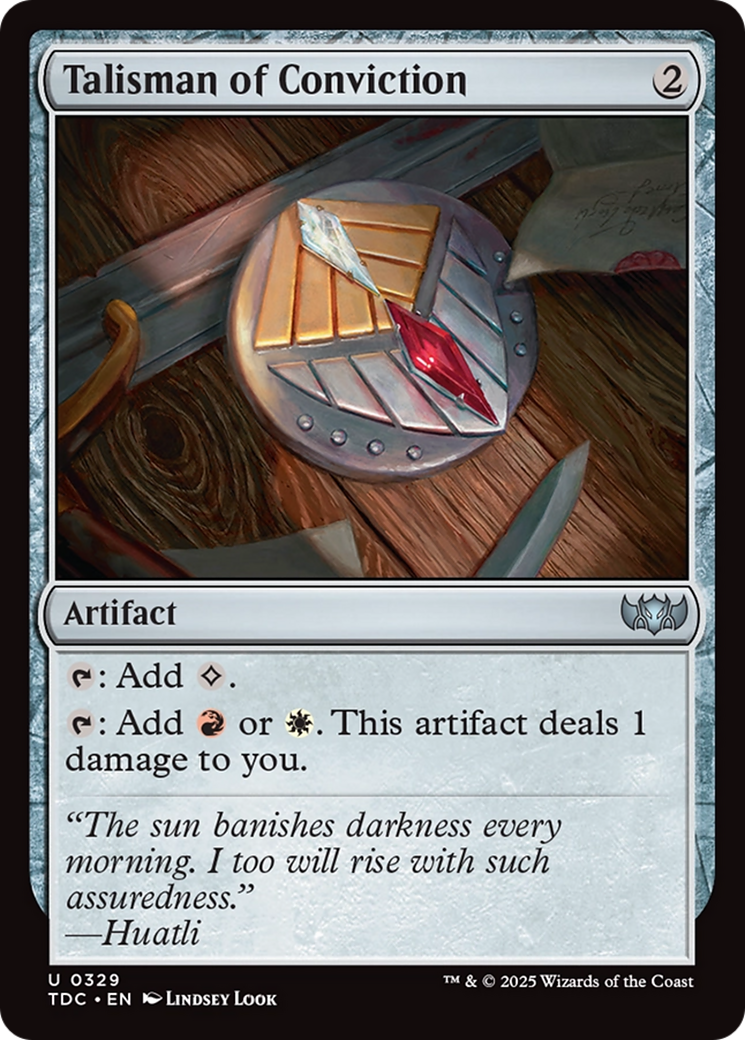 Talisman of Conviction [Tarkir: Dragonstorm Commander] | Empire Gaming NC