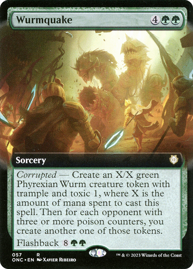 Wurmquake (Extended Art) [Phyrexia: All Will Be One Commander] | Empire Gaming NC