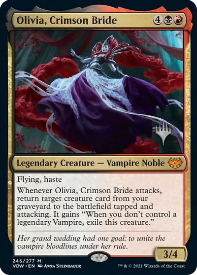 Olivia, Crimson Bride (Promo Pack) [Innistrad: Crimson Vow Promos] | Empire Gaming NC