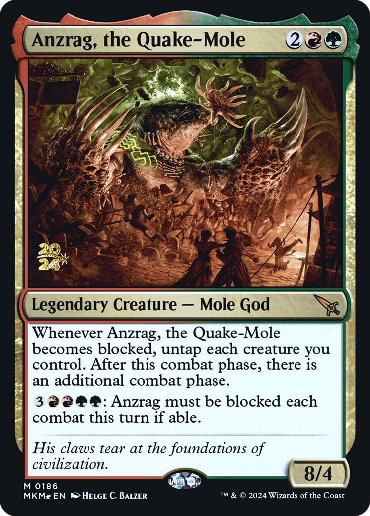 Anzrag, the Quake-Mole [Murders at Karlov Manor Prerelease Promos] | Empire Gaming NC