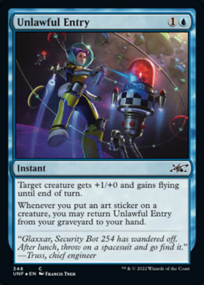 Unlawful Entry (Galaxy Foil) [Unfinity] | Empire Gaming NC