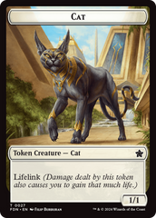 Cat (0027) // Phyrexian Goblin Double-Sided Token [Foundations Tokens] | Empire Gaming NC