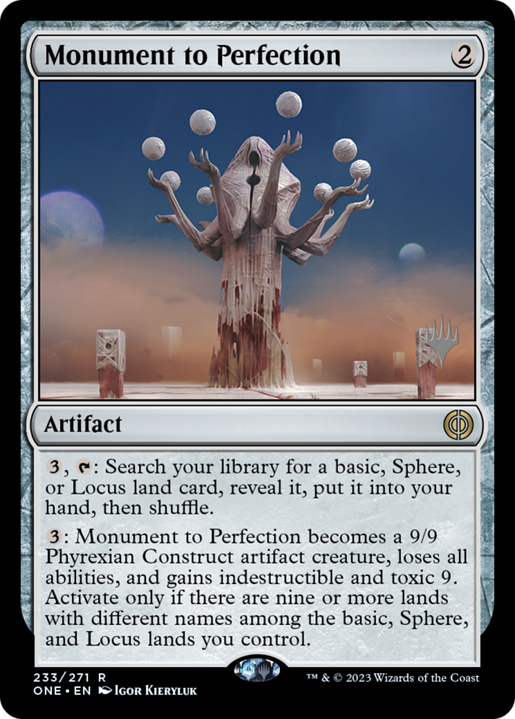 Monument to Perfection (Promo Pack) [Phyrexia: All Will Be One Promos] | Empire Gaming NC