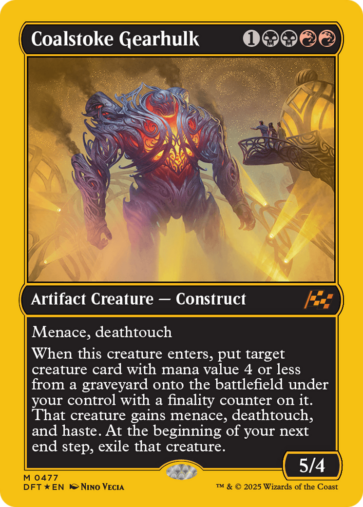 Coalstoke Gearhulk (First-Place Foil) [Aetherdrift] | Empire Gaming NC