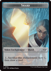 Glimmer // Shard Double-Sided Token [Duskmourn: House of Horror Tokens] | Empire Gaming NC