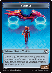 Emblem - Chandra, Spark Hunter // Vehicle Double-Sided Token [Aetherdrift Tokens] | Empire Gaming NC