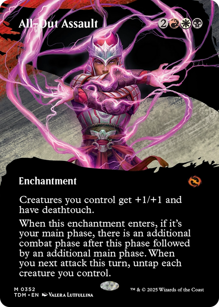 All-Out Assault (Borderless) [Tarkir: Dragonstorm] | Empire Gaming NC