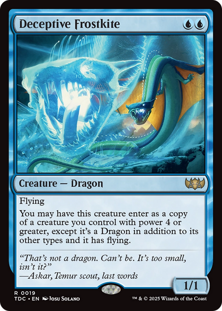Deceptive Frostkite [Tarkir: Dragonstorm Commander] | Empire Gaming NC