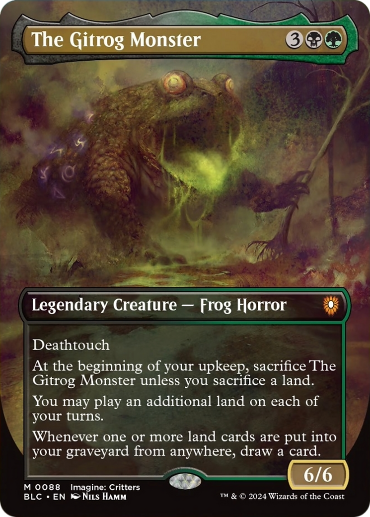 The Gitrog Monster (Borderless) [Bloomburrow Commander] | Empire Gaming NC