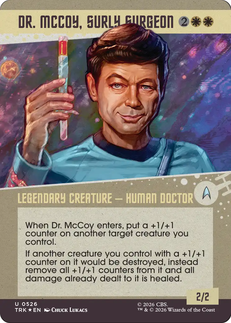 Dr. McCoy, Surly Surgeon (Showcase) (Surge Foil) [Star Trek] | Empire Gaming NC