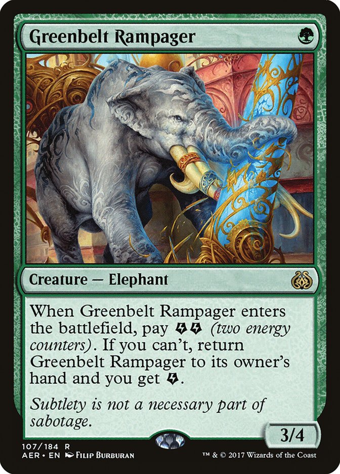 Greenbelt Rampager [Aether Revolt] | Empire Gaming NC