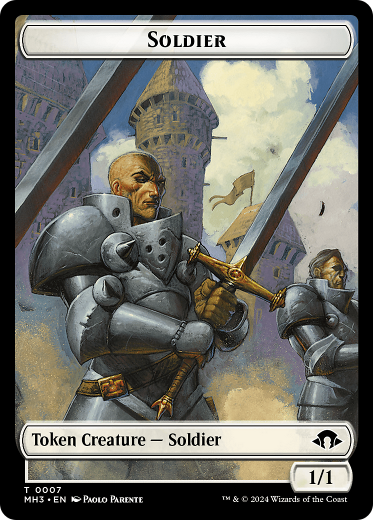 Phyrexian Germ // Soldier Double-Sided Token [Modern Horizons 3 Tokens] | Empire Gaming NC