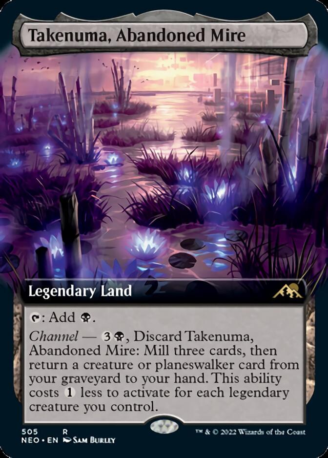 Takenuma, Abandoned Mire (Extended Art) [Kamigawa: Neon Dynasty] | Empire Gaming NC