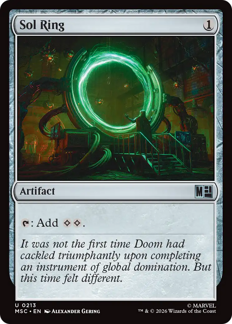 Sol Ring (0211) (Surge Foil) [Marvel Super Heroes Commander] | Empire Gaming NC
