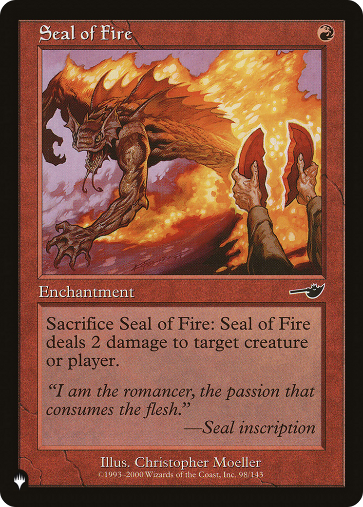 Seal of Fire [The List] | Empire Gaming NC