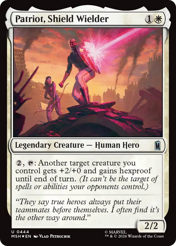 Patriot, Shield Wielder (Surge Foil) [Marvel Super Heroes] | Empire Gaming NC