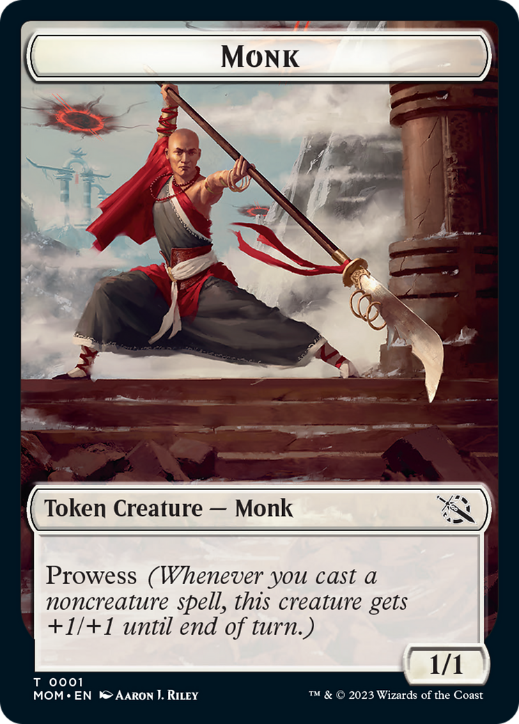 Monk // Zombie Double-Sided Token [March of the Machine Tokens] | Empire Gaming NC