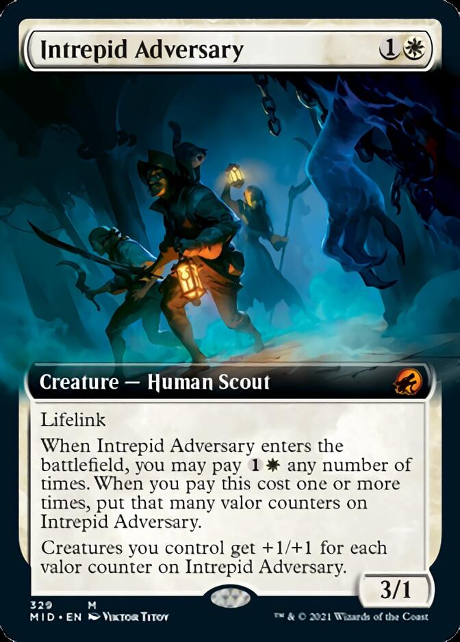 Intrepid Adversary (Extended Art) [Innistrad: Midnight Hunt] | Empire Gaming NC