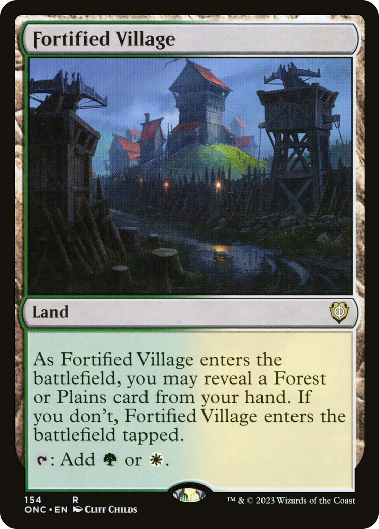 Fortified Village [Phyrexia: All Will Be One Commander] | Empire Gaming NC