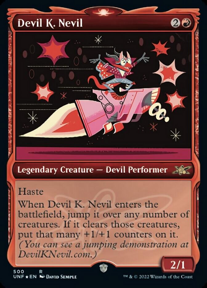 Devil K. Nevil (Showcase) (Galaxy Foil) [Unfinity] | Empire Gaming NC