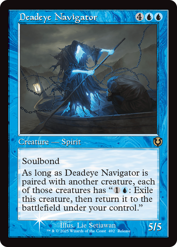 Deadeye Navigator (Retro Frame) [Innistrad Remastered Promos] | Empire Gaming NC