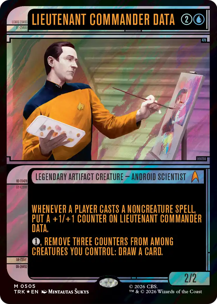 Lieutenant Commander Data (Showcase) (Surge Foil) [Star Trek] | Empire Gaming NC
