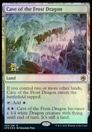 Cave of the Frost Dragon [Dungeons & Dragons: Adventures in the Forgotten Realms Prerelease Promos] | Empire Gaming NC