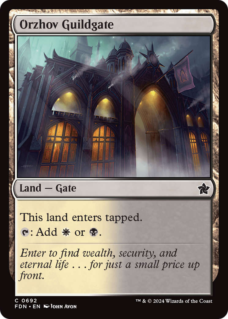 Orzhov Guildgate [Foundations] | Empire Gaming NC
