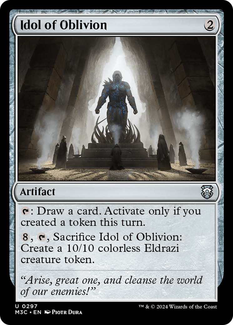 Idol of Oblivion (Ripple Foil) [Modern Horizons 3 Commander] | Empire Gaming NC